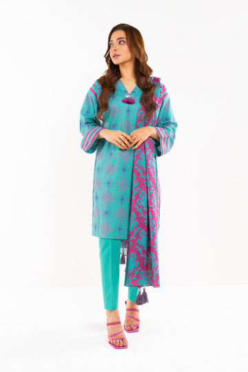 Alkaram Studio SS-26-24 Blue Spring Summer Collection Online Shopping